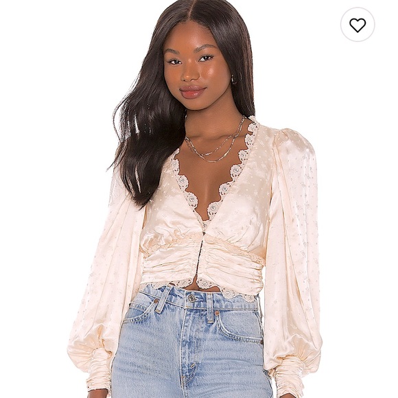 For Love And Lemons Tops - For Love And Lemons Natalie Crop Top